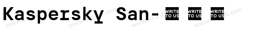 Kaspersky San字体转换